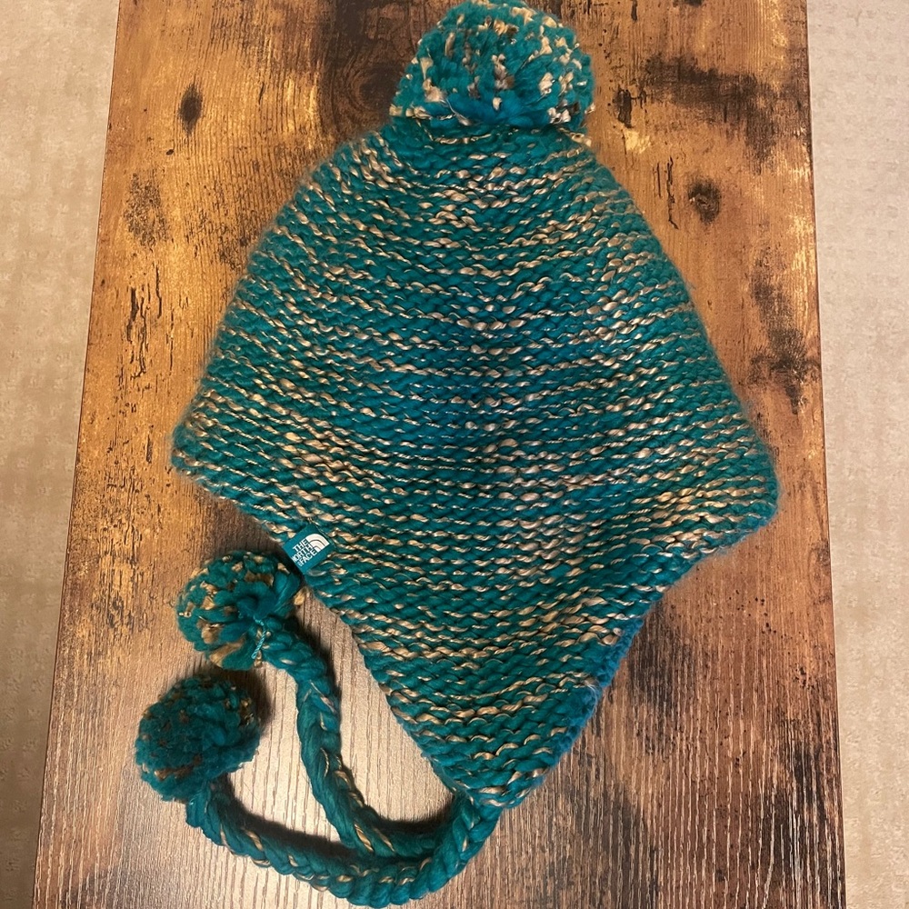 North Face Fuzzy Earflap Beanie